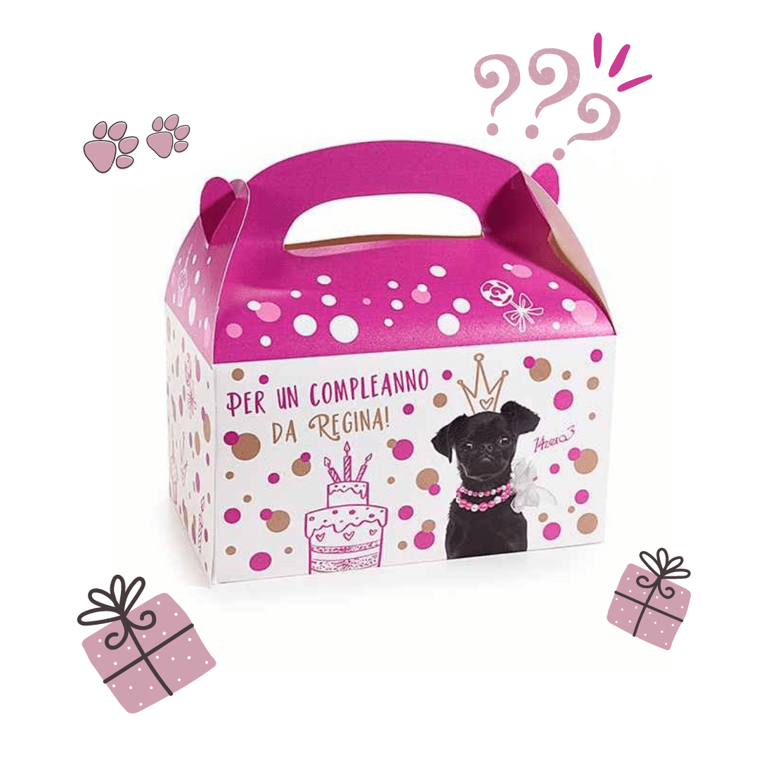 Box Regalo Cane - Scegli il tuo snack o gioco Per un Compleanno da Regina MillStore (4206383)