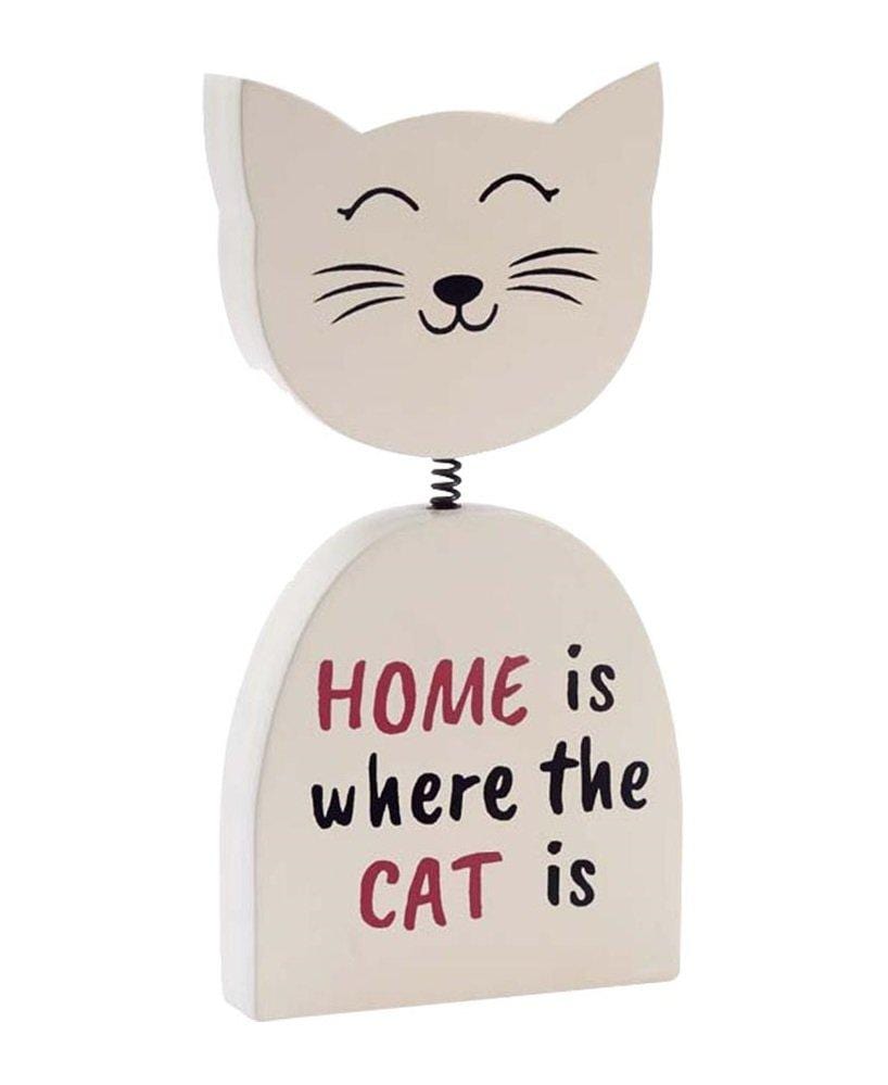 Decorazione Gatto con molla - Home MillStore (2493514)