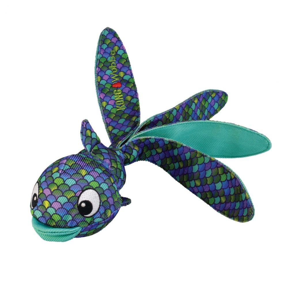 KONG Wubba Finz - Pesce colorato con code flessibili Blu / Large KONG (2494981)