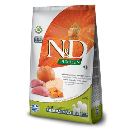 N&D Farmina Pumpkin Adult Medium / Maxi al Cinghiale, Mela - 12 kg N&D Farmina