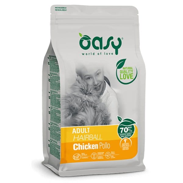 Oasy Lifestage Adult Hairball al Pollo 1,5 kg Oasy (2496126)