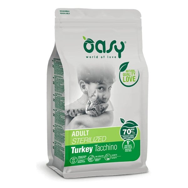Oasy Lifestage Adult Sterilized al Tacchino 1,5 kg Oasy (2496160)
