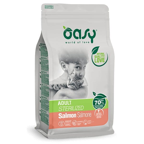 Oasy Lifestage Sterilized al Salmone 7,5 kg Oasy (2496179)