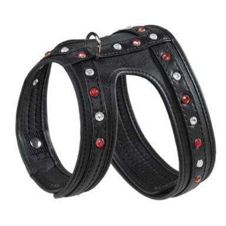 Pettorina Joy in eco pelle con decorazioni - Ferplast S / Nero Millstore.it (2496812)