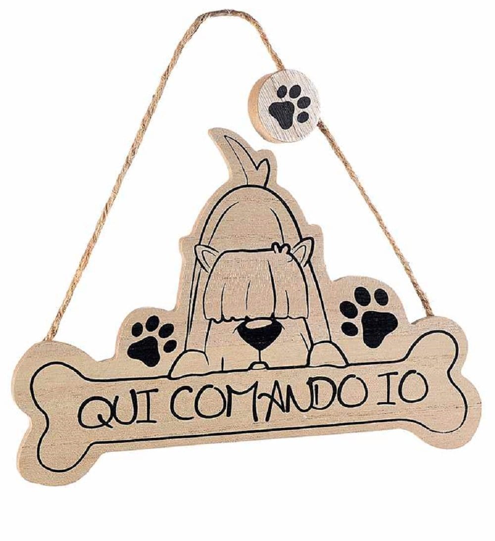 Targhetta da appendere - Qui comando io Cane MillStore (2499042)