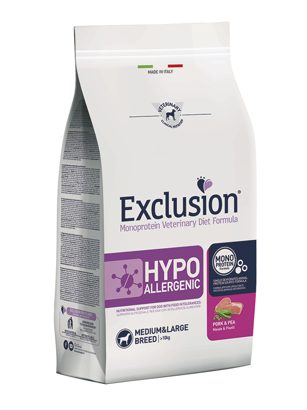 Exclusion Diet Formula Hypoallergenic Maiale e Piselli - Medium / Large