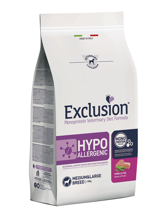Exclusion Diet Formula Hypoallergenic Maiale e Piselli - Medium / Large