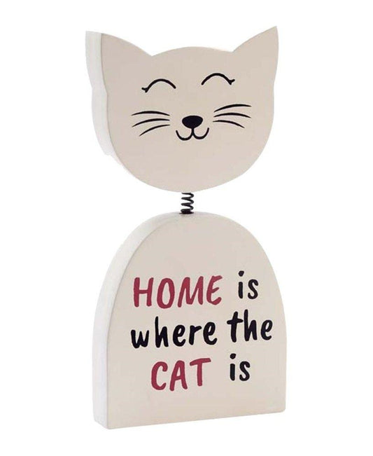 Decorazione Gatto con molla - Home MillStore (2493514)