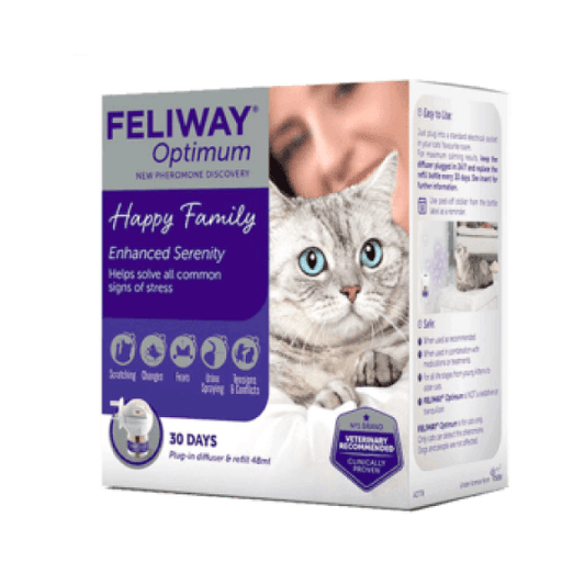Feliway Optimum Diffusore - 48 ml - Nuova generazione di Feromoni Ceva Vetem (2493804)