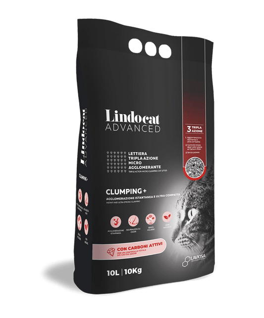 Lettiera Advance Clumping Plus Carboni Attivi - 10 Lt - Lindocat Lt.  10 Lindocat (2495237)