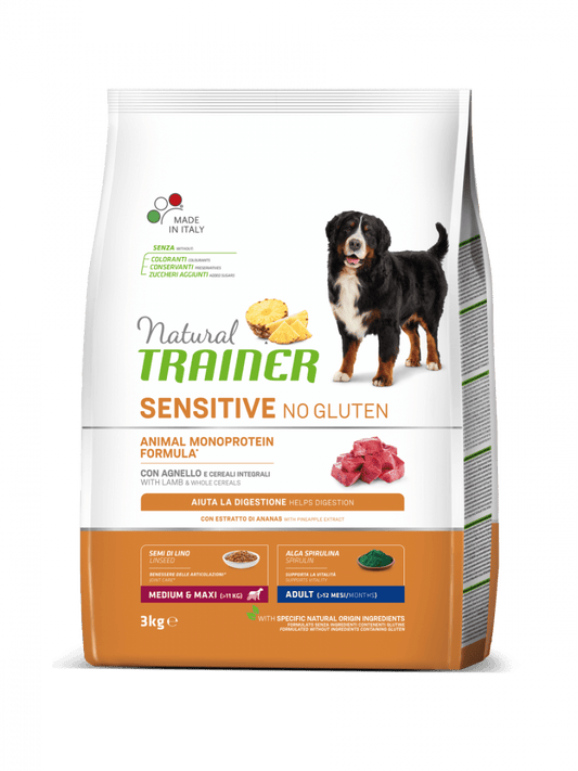 Natural Trainer Sensitive Adult - Agnello - Medium - Maxi Natural Trainer (2495946)