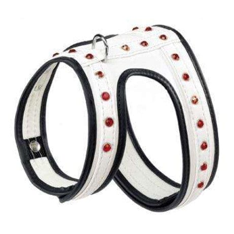 Pettorina Joy in eco pelle con decorazioni - Ferplast XS / Bianco Millstore.it (2496814)