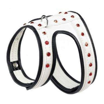 Pettorina Joy in eco pelle con decorazioni - Ferplast XS / Bianco Millstore.it (2496814)