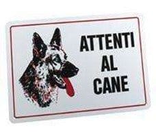 Targa Segnaletica " Attenti Al Cane" Colore Bianco Ferplast (2499036)
