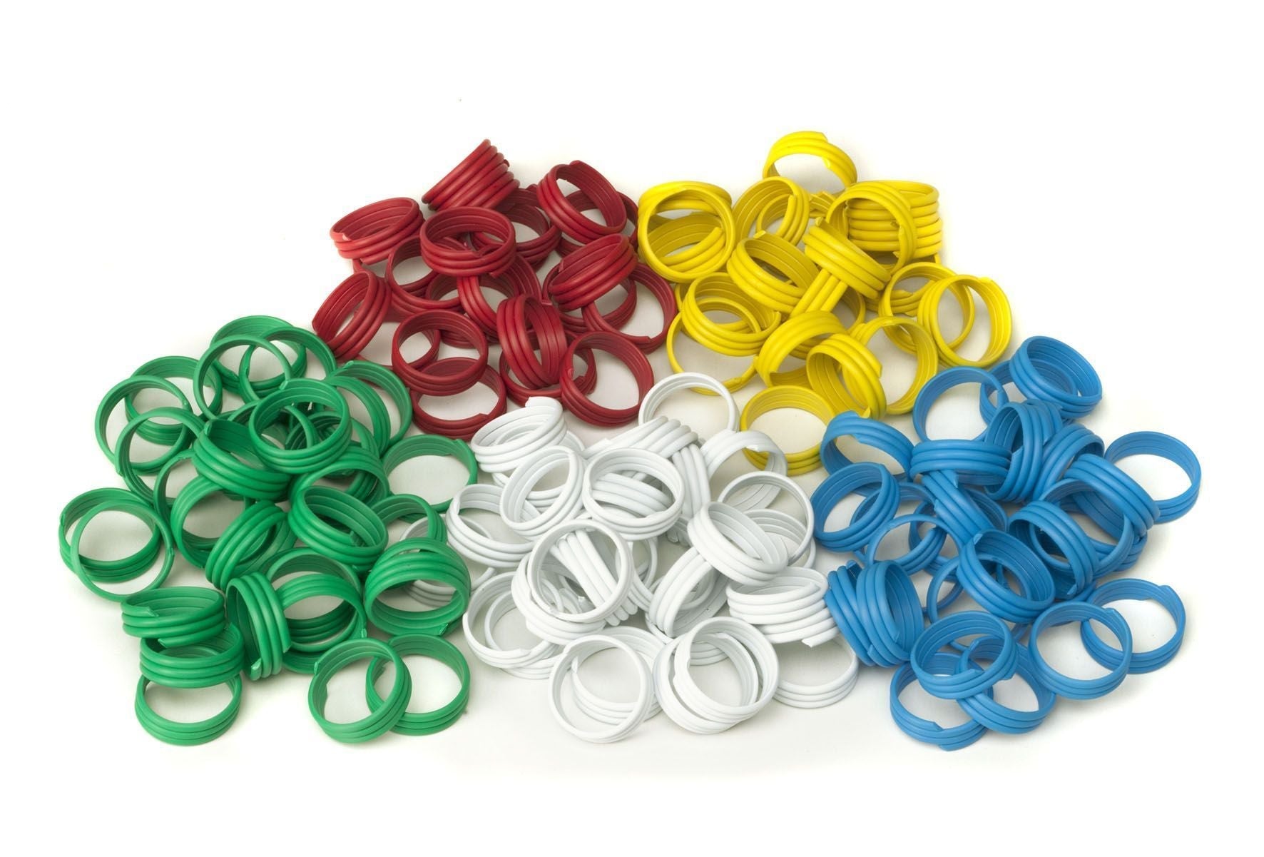 Anelli Plastica spirale zampe Piccioni - Diam 10 mm