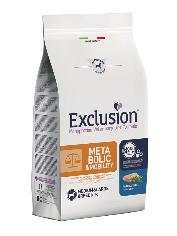 Crocchette Exclusion Metabolic Mobility Cane Maiale Medium/Large