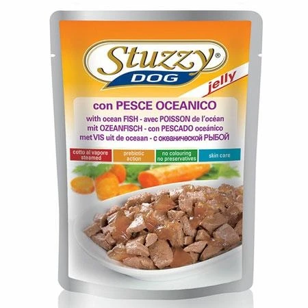 Agras Stuzzy Dog Buste Pesce Oceano in Jelly 24 x 100 g - Immagine 1