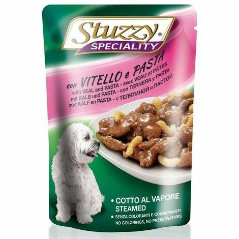 Agras Stuzzydog Specialità Vitello/Pasta 24 x 100 g - Immagine 1