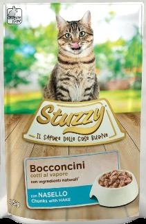Agras StuzzyCat Bocconi al Nasello per Gatti 24 x 85 g - Immagine 1