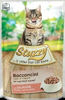 Agras StuzzyCat Buste Bocconi al Salmone 24 x 85 g - Immagine 1