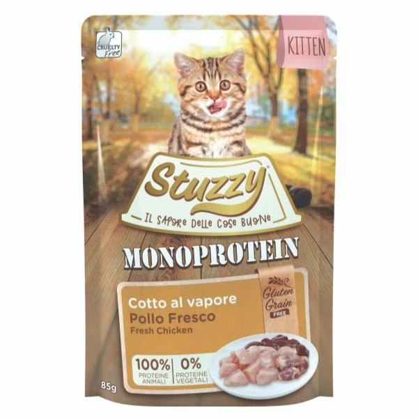 Agras StuzzyCat Kitten Buste Bocconi 24 x 85 g - Immagine 1