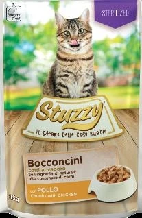 Agras StuzzyCat Buste Bocconi Sterilized Pollo 24 x 85 g - Immagine 1