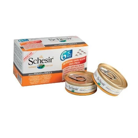 Agras Schesir Cat Filetti di Pollo e Zucchine 6 x 50 g - Immagine 1