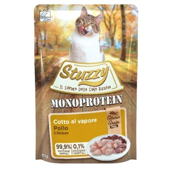 Agras StuzzyCat Mono GF Pollo - 20 x 85 g - Immagine 1