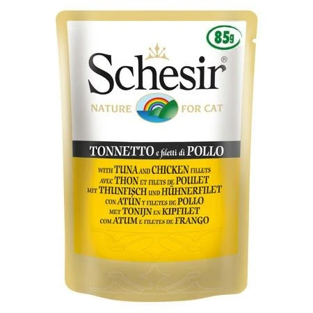 Agras Schesir Cat Buste Tonnetto/Pollo 20 x 85 g - Immagine 1