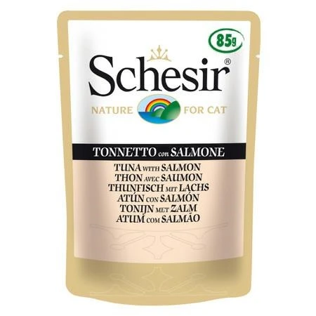 Agras Schesir Cat Buste Tonnetto/Salmone 20 x 85 g - Immagine 1