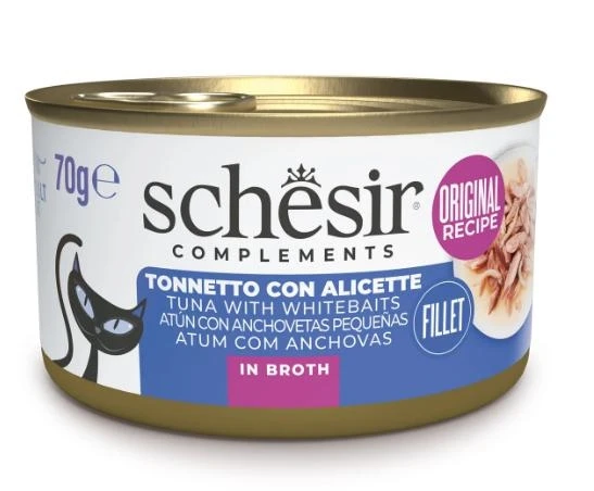 Agras Schesir Cat in Brodo Tonnetto/Alicette 70 g - Immagine 1