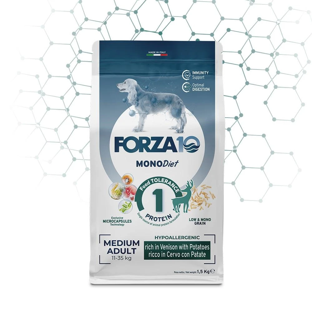Forza10 Medium Diet Cervo/Patate per Cani Medi 1,5 kg - Immagine 1