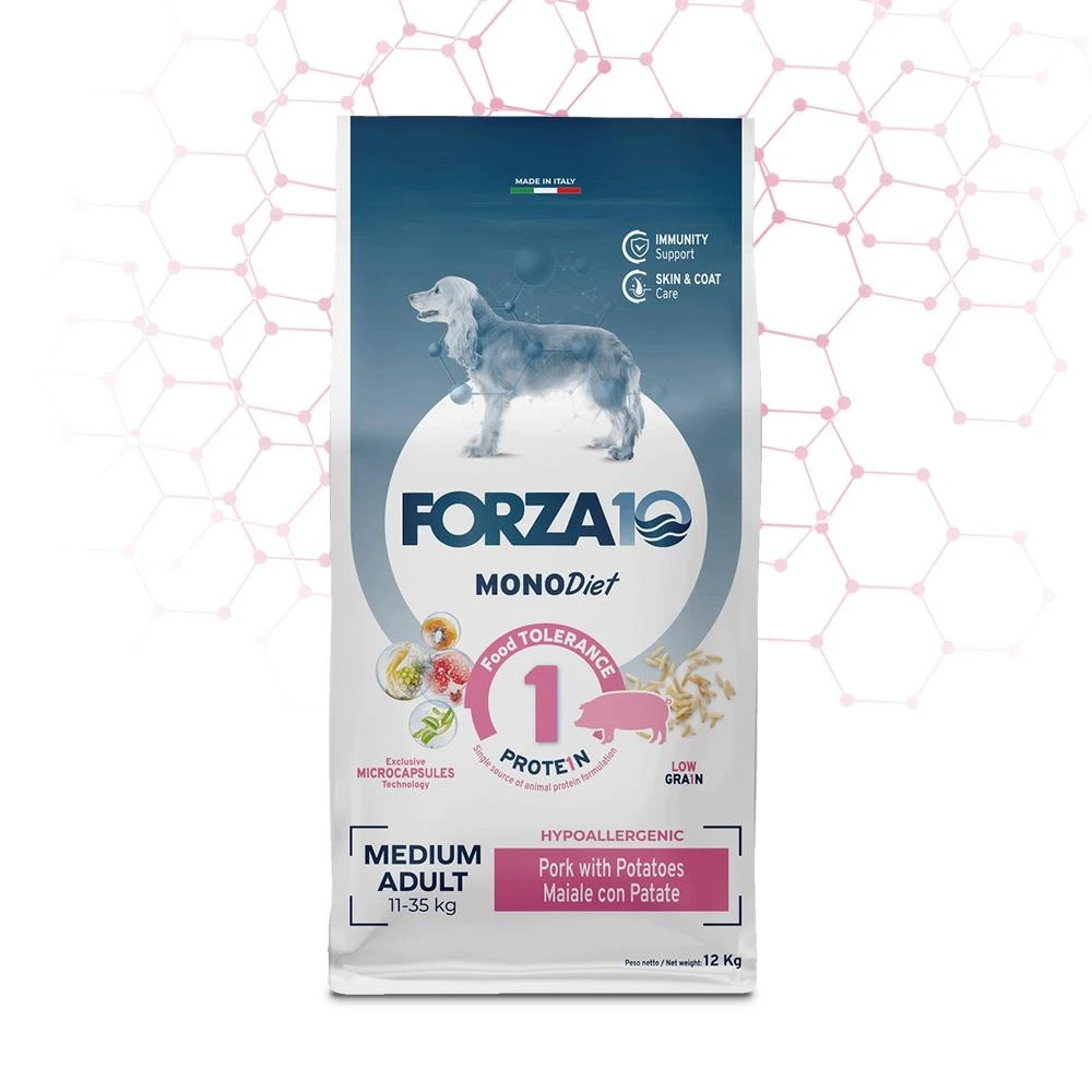 Forza10 Dog Diet Low Grain Maiale/Patate 12 kg - Immagine 1