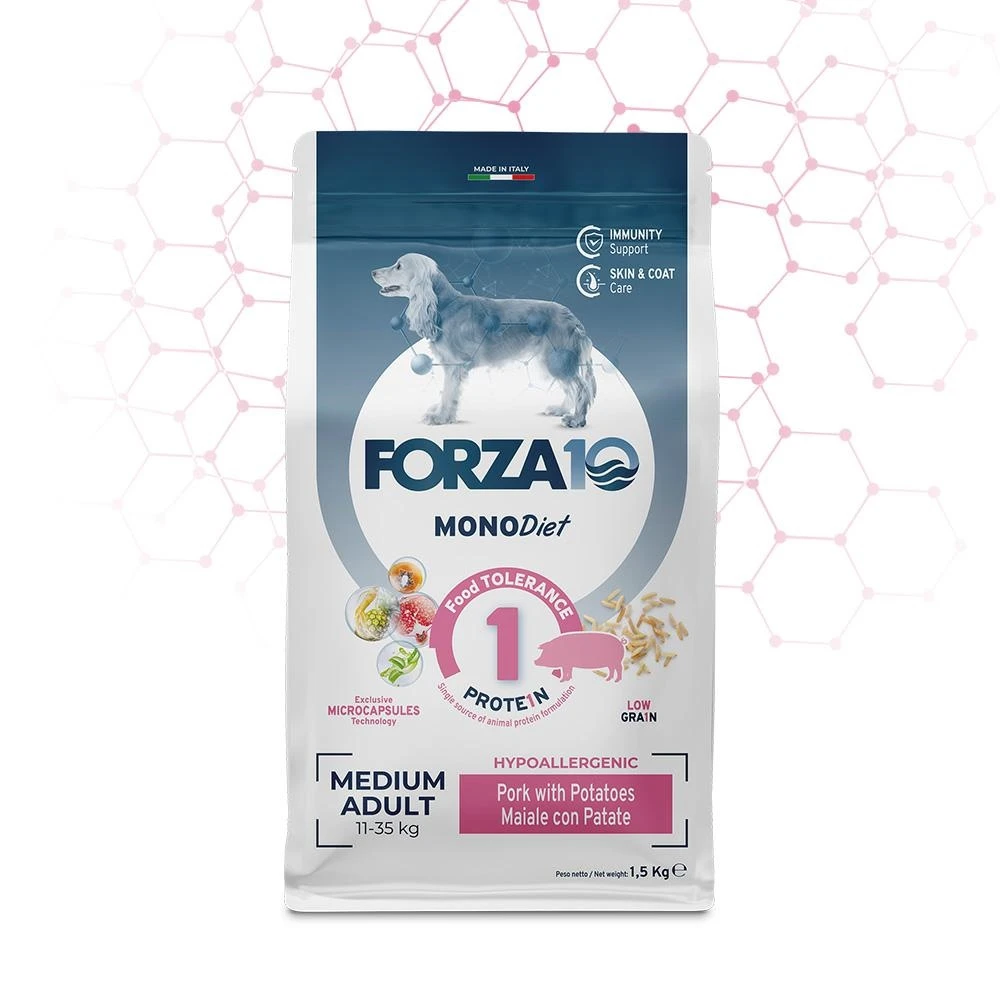 Forza10 Medium Diet Low Grain Maiale e Patate 1,5 kg - Immagine 1