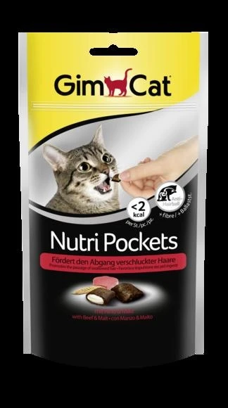 Gimborn GimCat Nutri Pockets Manzo/Malto 60 g - Immagine 1