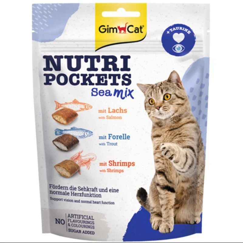 Gimborn GimCat Nutri Pockets Sea Mix Snack per Gatti 150 g - Immagine 1