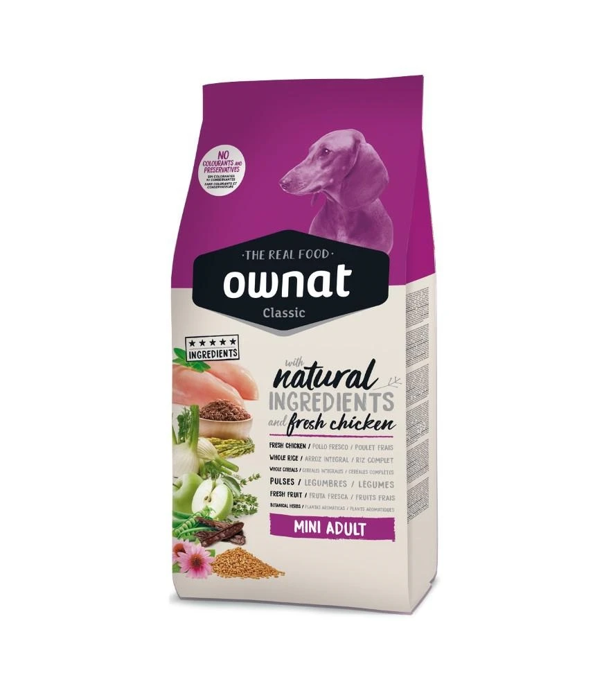 Ownat Dog Classic Mini Adult 1,5 kg - Crocchette per cani adulti di taglia piccola - Immagine 1