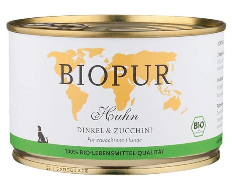 Biopur cibo umido per cani con pollame, farro e zucchine 200 g - Immagine 1