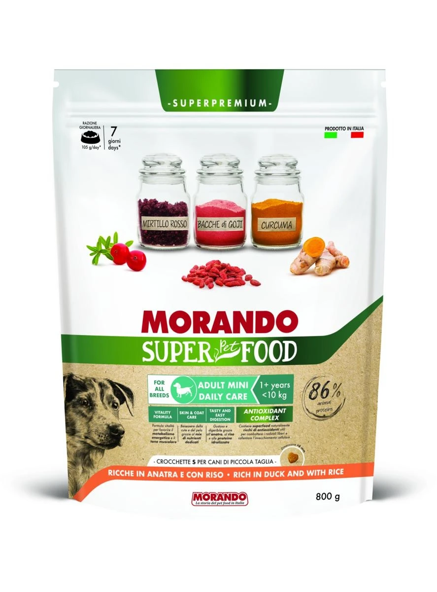 Morando Super Dog Mini Anatra/Riso 800g - Immagine 1
