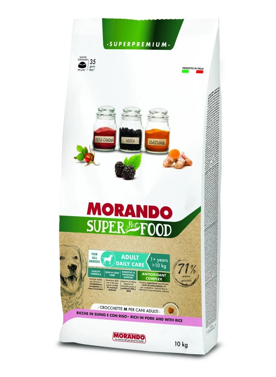 Morando Super Dog Suino e Riso 10 kg - Mangime secco per cani - Immagine 1