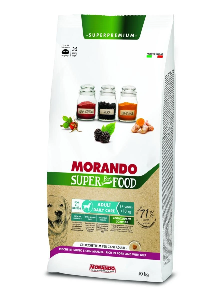 Morando Super Dog Suino/Manzo Crocchette per Cani 10 kg - Immagine 1