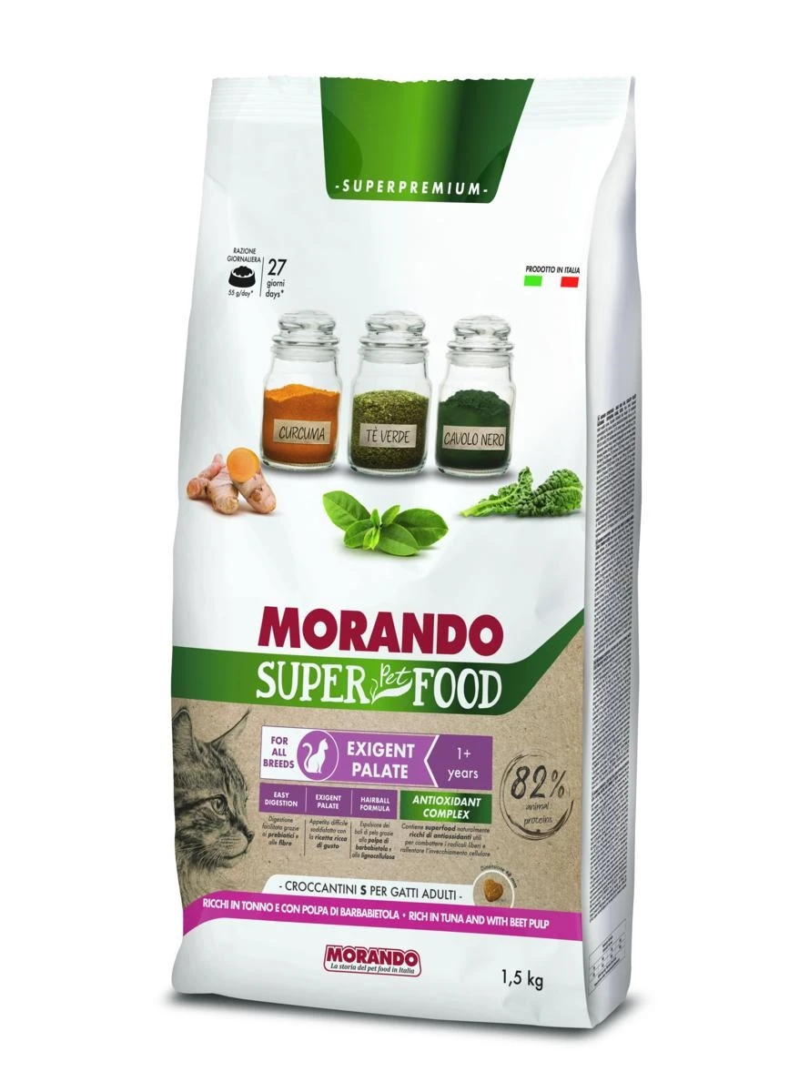 Morando Super Cat Exigent Tonno 1,5 kg - Mangime Secco per Gatto - Immagine 1