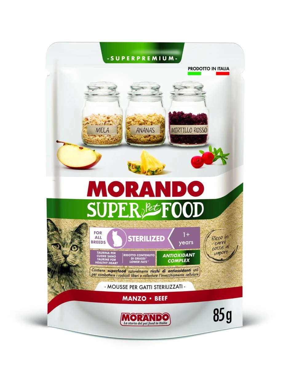 Morando Super Cat Buste Mousse Sterilized Manzo 24 x 85 g - Immagine 1