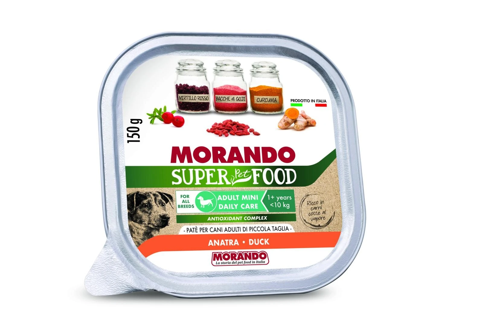 Morando Super Dog Paté Mini Anatra 22 x 150 g - Immagine 1