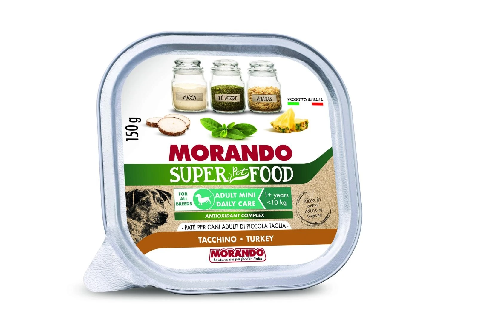 Morando Super Dog Paté Mini Tacchino 22 x 150 g - Immagine 1