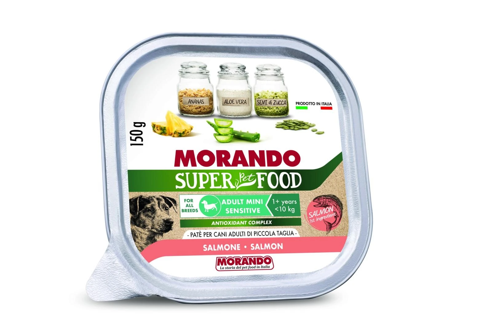 Morando Super Dog Paté Mini Salmone 22 x 150 g - Immagine 1