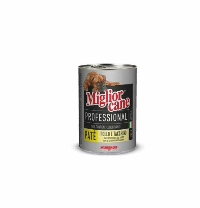 Morando Miglior Cane Paté Pollo e Tacchino 24 x 400 g - Immagine 1