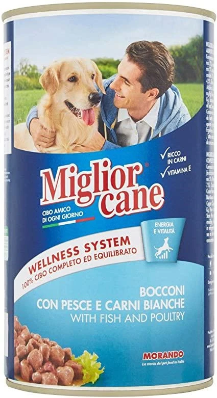 Morando Miglior Cane Bocconi Tonno 12 x 1250 g - Immagine 1