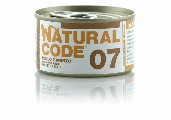 Natural Code 07 Cat Pollo e Manzo 85 g - Immagine 1