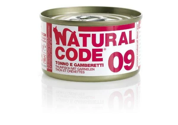 Natural Code 09 Cat Tonno e Gamberetti 85 g - Immagine 1